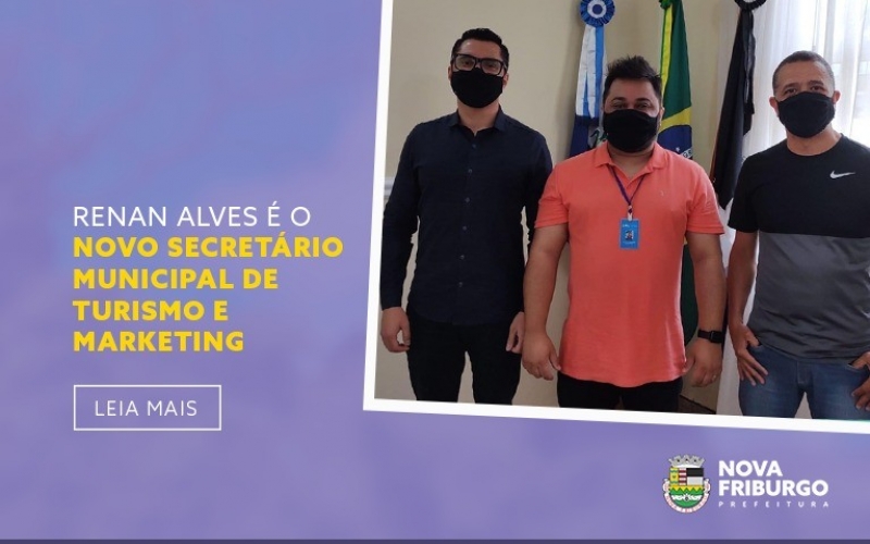 RENAN ALVES É O NOVO SECRETÁRIO MUNICIPAL DE TURISMO E MARKETING